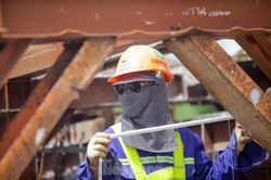Gấp rút thi công cầu cạn nối vành đai 3 Hà Nội