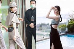 Dương Mịch lộ vòng 3 'phẳng lì' khác xa với ảnh thời trang hay thảm đỏ