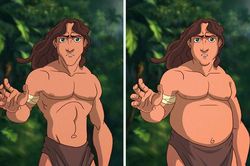 Hình ảnh hài hước: Trai đẹp phim Walt Disney trông thế nào nếu phát phì?