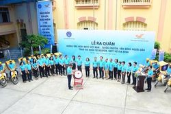 Hình ảnh đẹp ngày ra quân chung tay tham gia BHXH tự nguyện, BHYT hộ gia đình