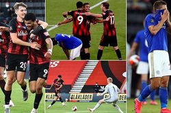 Bournemouth 4-1 Leicester: Thua sốc, Leicester sắp bị MU đá khỏi Top 4