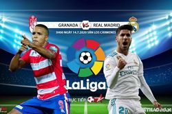 Soi kèo bóng đá Granada vs Real Madrid. Trực tiếp bóng đá Vòng 36 La Liga. BĐTV