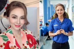 Hoa hậu Diễm Hương hóa gái Nhật, H'Hen Niê rạng rỡ mặc áo xanh tình nguyện