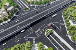 Diện mạo nút giao 10 làn xe sau khi hầm chui Lê Văn Lương - Vành đai 3 hoàn thành