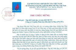 Tổng giám đốc PVN Lê Mạnh Hùng chúc mừng Nhà máy Đạm Cà Mau đạt Top 10 Nhà máy hoạt động hiệu quả nhất thế giới của Haldor Topsoe