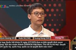 Bị tố đưa ra đáp án chưa chuẩn kiến thức lịch sử, 'Đường lên đỉnh Olympia' nói gì?