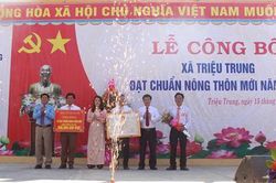 Triệu Trung: Phấn đấu đạt xã nông thôn mới kiểu mẫu trước năm 2025
