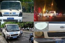 Loạt xe công an phường không có kiểm định ở Huế là do cán bộ quên
