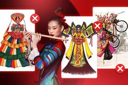 10 National Costume cho Khánh Vân siêu đẹp nhưng sai đề nghiêm trọng, xác định rớt khỏi Top 16