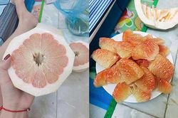 Đây là tuyệt chiêu bóc bưởi nhanh gọn trong tích tắc, nàng vụng cũng làm được