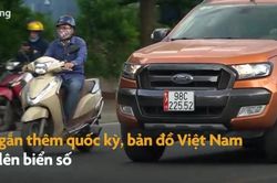 Gắn biển số có quần đảo Trường Sa, Hoàng Sa