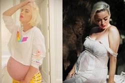 Katy Perry vẫn ăn mặc sành điệu, không ngại khoe bụng bầu