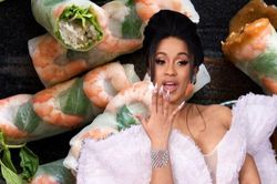Cardi B đang thích mê món gỏi cuốn của Việt Nam: Chị sẽ học cách làm chứ?