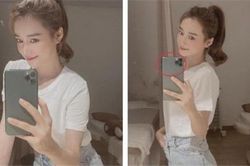 Khoe góc nghiêng thần thánh, Nhã Phương bị bắt lỗi sửa ảnh quá đà