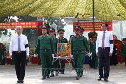 Truy điệu, an táng 149 hài cốt liệt sĩ quân tình nguyện Việt Nam từ chiến trường Campuchia