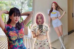 Họa tiết 'sến sẩm' một thời ít ai mặc, giờ Amee và các nàng nhiệt tình lăng xê