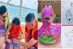 Thủy Tiên khiến dân mạng cười ngất khi khoe tác phẩm hội họa của con gái