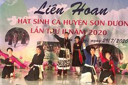 Liên hoan hát Sình ca toàn huyện Sơn Dương lần thứ hai năm 2020