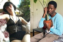 Người mẫu Gucci tự chụp ảnh tỉa cây, ôm thú cưng ở nhà