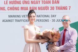 Hoa hậu Lương Thùy Linh hưởng ứng 'Ngày toàn dân phòng chống mua bán người'