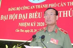 Thứ trưởng Bộ Công an dự Đại hội Đảng bộ Công an TP. Cần Thơ