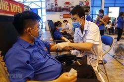 Hơn 1.000 người tham gia Ngày hội hiến máu 'Giọt hồng xứ Tuyên'