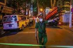 Hiện trường sập giàn giáo khiến nhiều người tử vong
