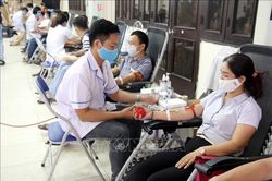 Gần 1.500 người tham gia ngày hội hiến máu ở Nam Định