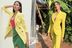 Nghiện màu chóe, Hoàng Thùy đi đến đâu là 'chặt đẹp' cả thiên hạ đến đó