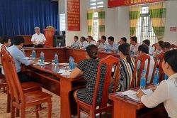Ông Lê Xuân Thân làm việc với xã Diên Sơn