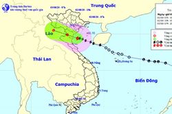 Bão số 2 gây mưa lớn ở các tỉnh từ Thanh Hóa đến Quảng Bình
