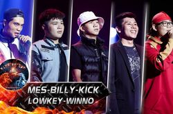 Dàn Rapper chất lừ Mes - Billy - Kick - Lowkey - Winno khiến bộ tứ HLV King Of Rap trầm trồ khen hết lời