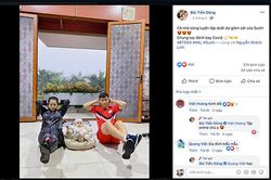 Bùi Tiến Dũng chăm chỉ trải nghiệm cùng vợ con