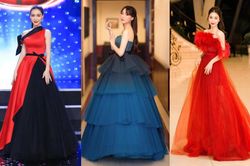 Hòa Minzy cao 1m55 nặng 42kg, nhưng chỉ thích những chiếc váy siêu to khổng lồ, có bộ nặng tới 25kg