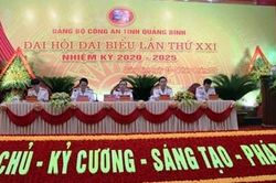 Đại hội Đại biểu Đảng bộ Công an tỉnh Quảng Bình lần thứ XXI