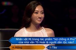 Hoa hậu Lương Thùy Linh thi Ai là triệu phú