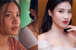 Vẻ gợi cảm của Thúy Nga đóng phim 'Cát đỏ'