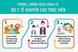 Bộ Y tế tiếp tục khuyến cáo người dân hạn chế tụ tập, đeo khẩu trang