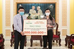 Tập đoàn Hưng Thịnh tiếp tục ủng hộ 20 tỷ đồng cho hoạt động phòng, chống Covid-19