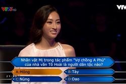 Hoa hậu Lương Thùy Linh xuất sắc trả lời đúng nhiều câu hỏi liên tiếp ở Ai là triệu phú