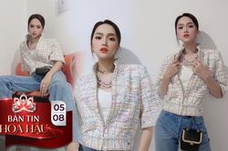 Hương Giang xinh hết phần thiên hạ khi diện style cá tính kết hợp vòng cổ quý cô thời thượng