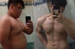 10X từng nặng 120 kg có thân hình cơ bắp nhờ tập gym