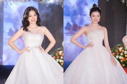 Á hậu Phương Nga, Lương Thanh mặc áo cưới trên sân khấu