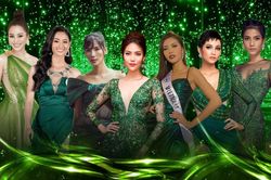 Minh Tú - Hoàng Thùy - H'Hen Niê: 'Team da nâu' thần thái đỉnh cao thống trị tông màu xanh lá