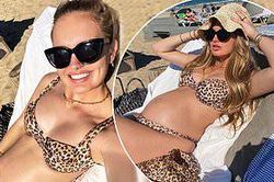 Thiên thần nội y Romee Strijd mặc bikini khoe bụng bầu