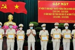 Công an Tiền Giang gặp mặt Kỷ niệm 75 năm ngày truyền thống CAND