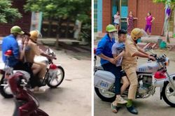 Nam sinh ngủ quên, CSGT Lào Cai đến tận nhà đưa đi thi