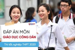 Đáp án tham khảo môn Giáo dục công dân thi tốt nghiệp THPT 2020, mã đề 319