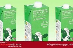 Lô sản phẩm sữa tiệt trùng của Công ty Sainsbury's nhiễm vi sinh vật