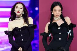 Trương Vũ Kỳ mặc váy cúp ngực giống Jennie